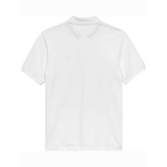 Tommy Jeans Ανδρικό T-Shirt με Γιακά Polo Regular Fit DM0DM22711-YBL(Λευκό)