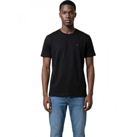 Tommy Jeans Ανδρικό Βαμβακερό T-Shirt FLAG TEE Regular Fit DM0DM22504-BDS(Μαύρο)
