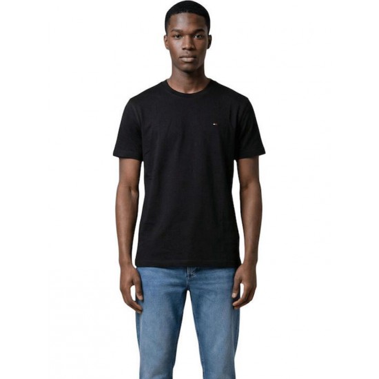 Tommy Jeans Ανδρικό Βαμβακερό T-Shirt FLAG TEE Regular Fit DM0DM22504-BDS(Μαύρο)