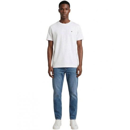 Tommy Jeans Ανδρικό Βαμβακερό T-Shirt FLAG TEE Regular Fit DM0DM22504-YBL(Λευκό)