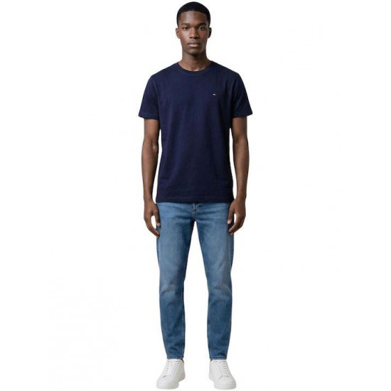 Tommy Jeans Ανδρικό Βαμβακερό T-Shirt FLAG TEE Regular Fit DM0DM22504-C1G(Navy)