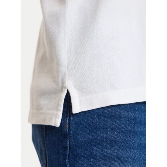 Tommy Jeans Ανδρικό T-Shirt με Γιακά Polo Regular Fit DM0DM22711-YBL(Λευκό)