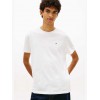 Tommy Jeans Ανδρικό Βαμβακερό T-Shirt FLAG TEE Regular Fit DM0DM22504-YBL(Λευκό)