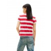 Tommy Jeans Γυναικείο Βαμβακερό T-Shirt FLAG JERSEY SS TEE EXT DW0DW21834-0EX(Color Block/Stripe)
