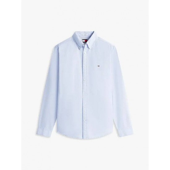 Tommy Jeans Ανδρικό Πουκάμισο Regular Fit Oxford Shirt DM0DM21298-C38 Blue Twillight (Σιελ)