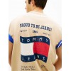 Tommy Jeans Ανδρικό T-Shirt 90s WAVING FLAG SS TEE DM0DM22519-AB9(Μπεζ)