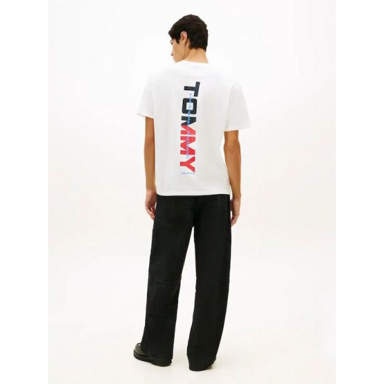 Tommy Jeans Ανδρικό T-Shirt SIGNATURE BLOCK TEE EXT DM0DM22534-YBL(Λευκό)