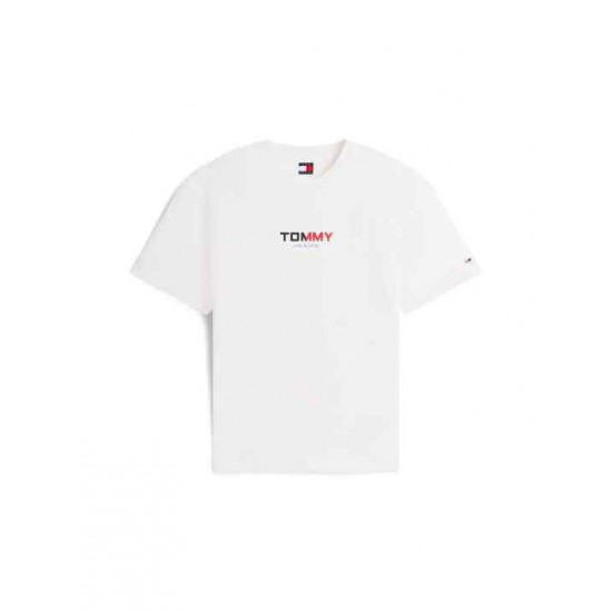 Tommy Jeans Ανδρικό T-Shirt SIGNATURE BLOCK TEE EXT DM0DM22534-YBL(Λευκό)