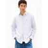 Tommy Jeans  Ανδρικό Πουκάμισο OXFORD STRIPE SHIRT REGULAR FIT DM0DM22790-C38(Λευκό\Γαλάζιο)
