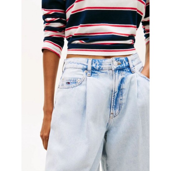 Tommy Jeans Γυναικείο Denim Charlie LS Short Pleat DW0DW22709-1AB(Light Denim)