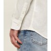 Tommy Jeans  Ανδρικό Λινό Πουκάμισο LINEN BLEND Regular Fit DM0DM22761-YBL(Ecru)