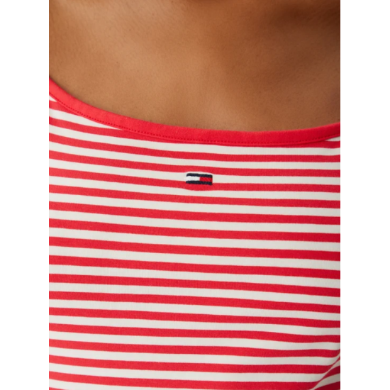 Tommy Jeans  Γυναικείο Βαμβακερό Τοπ με Τιράντες TJW ESSENTIAL STRAP TOP EXT DW0DW20675-0EY(Coral)