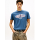 Tommy Jeans  Ανδρικό T-Shirt LA WAVING FLAG EXT Regular Fit DM0DM22520-C1G(Μπλε)