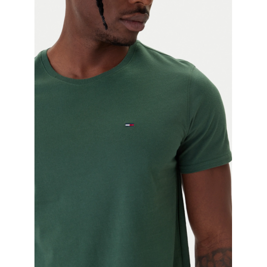 Tommy Jeans Original Jersey Ανδρικό T-Shirt Slim Fit DM0DM04411-MBL(Πράσινο)