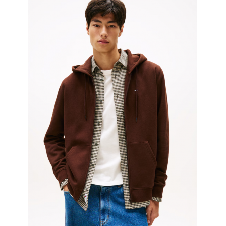 Tommy Jeans Ανδρική Ζακέτα Φούτερ Regular Zip Fleece Hoodie DM0DM020743-GS7 (Καφέ)