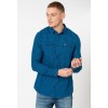 Tommy Jeans Men's Gingham Western Shirt DM0DM08779 C63 Providence Blue