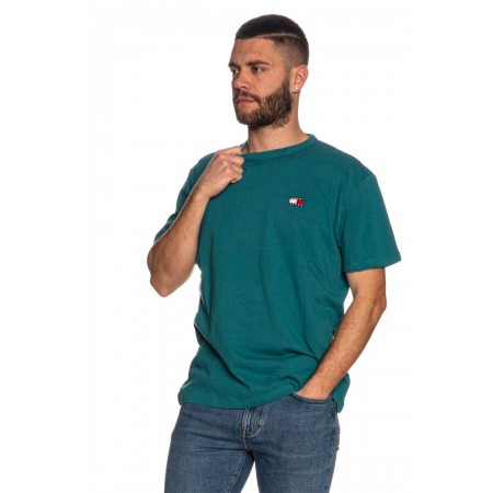 Tommy Jeans Ανδρικό T-shirt Regular Fit Badge Tee DM0DM17995-CT0 (Πετρόλ)