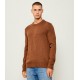 TOMMY JEANS Ανδρικό Βαμβακερό Πλεκτό Slim Fit Essential Sweater DM0DM21787-GVP (Pecan Nut)