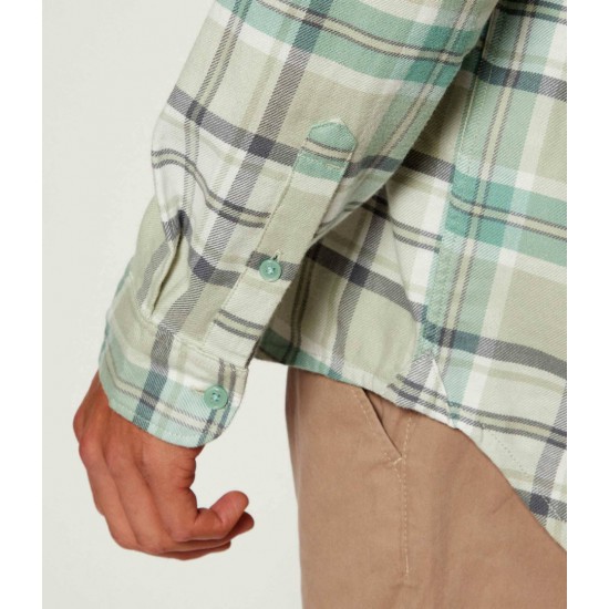 TOMMY JEANS Ανδρικό Βαμβακερό Πουκάμισο Καρό Regular Fit Flannel Shirt DM0DM22024-0H7 (Πράσινο)