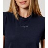 Tommy Jeans Γυναικείο Βαμβακερό T-Shirt Linear Tee Regular Fit DW0DW21964-C1G Dark Night Navy(Σκούρο Μπλε)