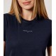 Tommy Jeans Γυναικείο Βαμβακερό T-Shirt Linear Tee Regular Fit DW0DW21964-C1G Dark Night Navy(Σκούρο Μπλε)