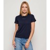 Tommy Jeans Γυναικείο Βαμβακερό T-Shirt Linear Tee Regular Fit DW0DW21964-C1G Dark Night Navy(Σκούρο Μπλε)