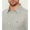 Tommy Jeans  Ανδρικό Λινό Πουκάμισο με Ρίγες Regular Fit DM0DM22755-MBL(Λευκό/Χακί)
