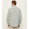 Tommy Jeans  Ανδρικό Λινό Πουκάμισο με Ρίγες Regular Fit DM0DM22755-MBL(Λευκό/Χακί)