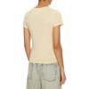 Tommy Jeans  Γυναικείο Βαμβακερό T-Shirt LINEAR SLIM FIT DW0DW18398-AES(Μπεζ)