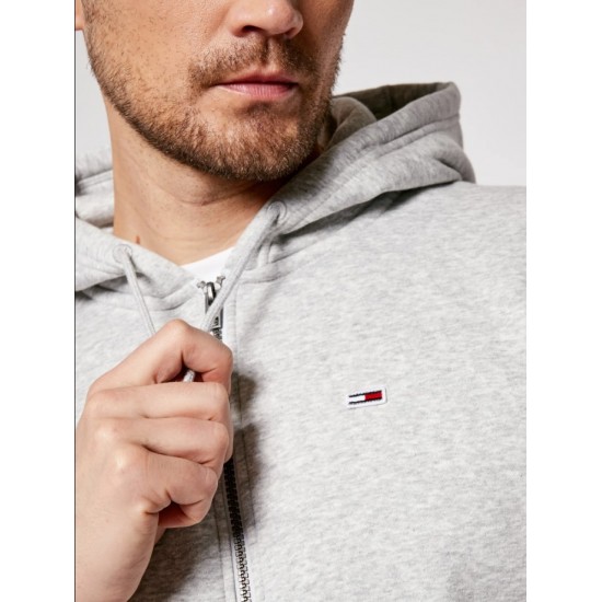 Tommy Jeans Ανδρική Ζακέτα Φούτερ Regular Zip Fleece Hoodie DM0DM09592-P01 (Γκρι)