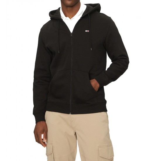 Tommy Jeans Ανδρική Ζακέτα Φούτερ Regular Zip Fleece Hoodie DM0DM020743-BDS(Μαύρο)