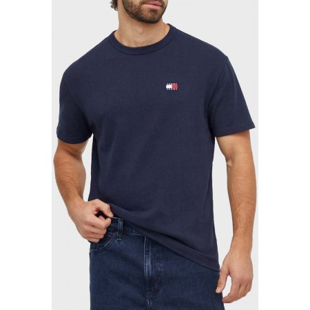 Tommy Jeans Ανδρικό T-shirt Regular Fit Badge Tee DM0DM17995-C1G (Μπλε) 