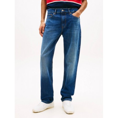 Tommy Jeans Ανδρικό JEAN Ryan Slim Straight Παντελόνι Regular Fit  DM0DM22971-1BK(Medium Blue)
