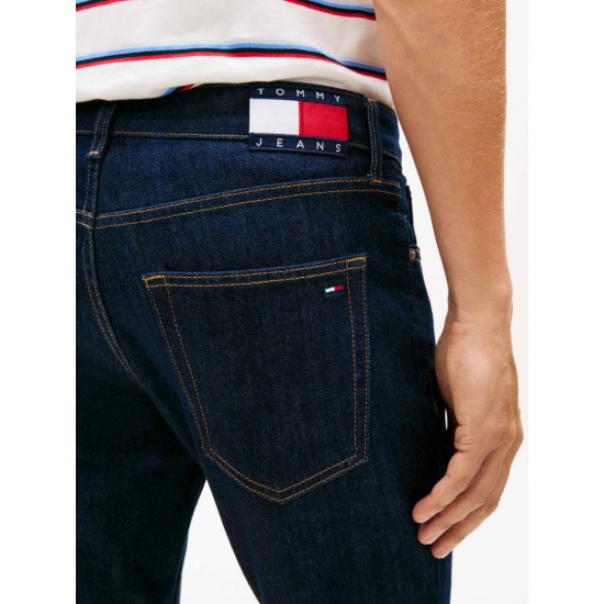 Tommy Jeans  Ανδρικό Παντελόνι Scanton Slim Fit DM0DM23063-1BK Denim Dark(Σκούρο Μπλέ)
