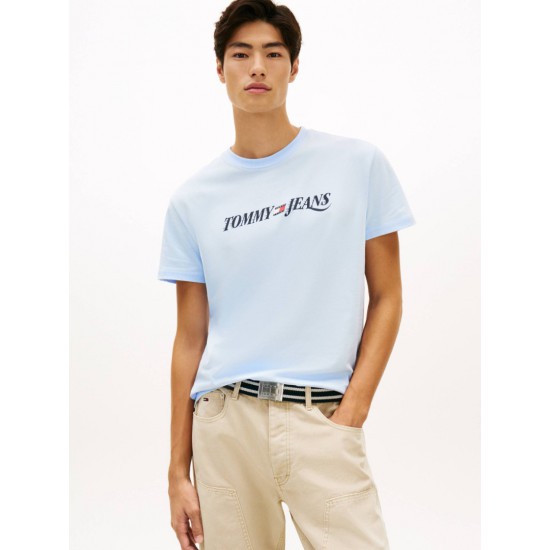 Tommy Jeans Ανδρικό T-Shirt VINTAGE LA SS TEE Regular Fit DM0DM22548-C3Q(Γαλάζιο)