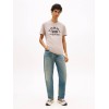 Tommy Jeans  Ανδρικό T-Shirt TJ GYM SS TEE Regular Fit DM0DM22551-PKE(Μπεζ)