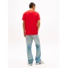 Tommy Jeans Ανδρικό T-Shirt Βαμβακερό SIGNATURE STRIPE TEE Regular Fit DM0DM22539-XL8(Κόκκινο)