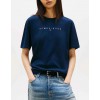 Tommy Jeans  Γυναικείο Βαμβακερό T-Shirt COLOR LINEAR SS TEE EXT RELAXED FIT DW0DW22784-C1G(Navy)