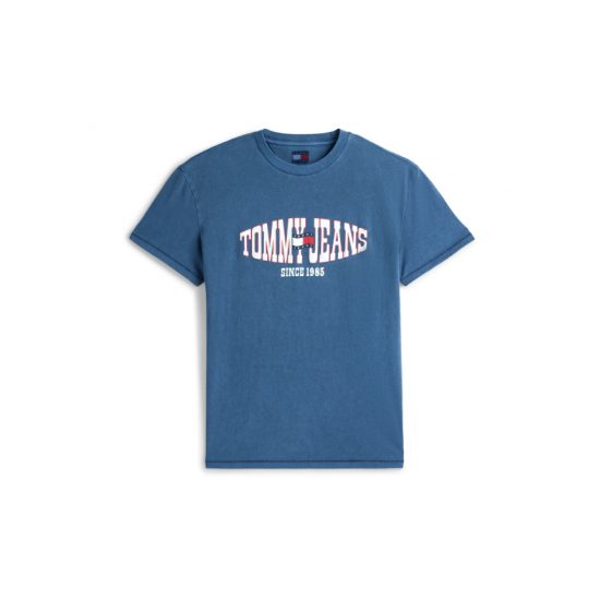 Tommy Jeans  Ανδρικό T-Shirt LA WAVING FLAG EXT Regular Fit DM0DM22520-C1G(Μπλε)