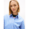 Tommy Jeans Γυναικείο Πουκάμισο Ποπλίνα με Ρίγα Regular Fit DW0DW22211-0A5(Μπλέ)