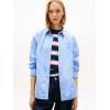 Tommy Jeans Γυναικείο Πουκάμισο Ποπλίνα με Ρίγα Regular Fit DW0DW22211-0A5(Μπλέ)