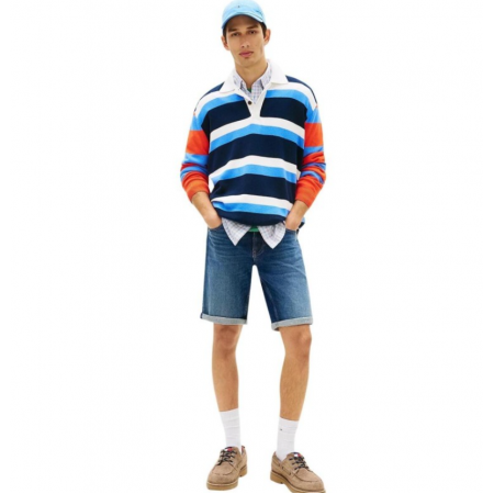 Tommy Jeans  Ανδρικό Ronnie Short Regular Fit DM0DM22980-1ΒΚ Denim Medium(Μπλέ)