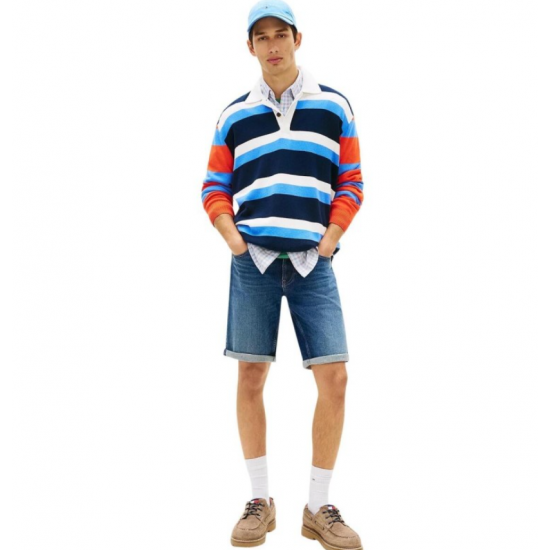 Tommy Jeans  Ανδρικό Ronnie Short Regular Fit DM0DM22980-1ΒΚ Denim Medium(Μπλέ)