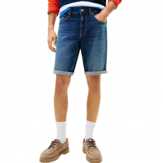 Tommy Jeans  Ανδρικό Ronnie Short Regular Fit DM0DM22980-1ΒΚ Denim Medium(Μπλέ)