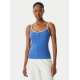 Tommy Jeans Γυναικείο T-Shirt με Τιράντες BADGE STRAPPY TOP SLIM FIT DW0DW22261-C6H(Μπλε Ραφ)