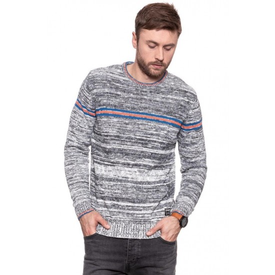 Wrangler Men's Knitted Stripe - Twisted gray (Grey Mel)