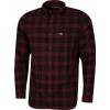 Lacoste Men's Cotton Regular Fit Plaid Shirt CH2565 00 0PU Red Black