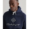 Gant Men's Regular Fit Lock Up Hoodie 2047054 433 Evening Blue