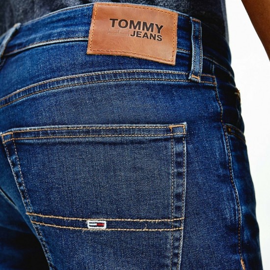 Tommy Jeans Ανδρικό Jean Aspen Scanton Ελαστικό Slim Fit DM0DM09553-1BK (Μπλε Σκούρο)