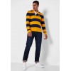 Gant Men's Cotton Regular Fit Barstripe Heavy Rugger Hoddie 2005044 710 Ivy Gold